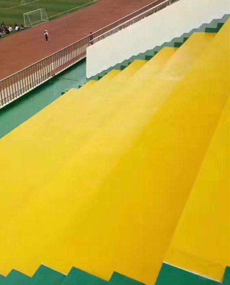 鲤城球场台阶翻新修补改造